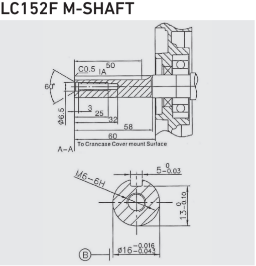 LC152F M shaft