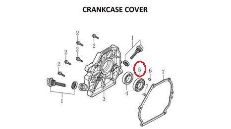 crankcase cover 5 1 1